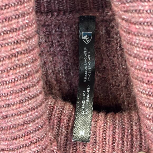 Kuhl Sienna Sweater Womens Medium Fisherman Cabincore Cozycore Chunky Cowl Neck - Picture 6 of 13